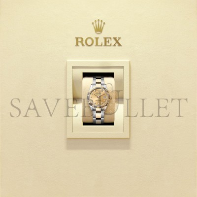 ROLEX DATEJUST 31 OYSTER, 31 MM, OYSTERSTEEL AND YELLOW GOLD WATCH 278273