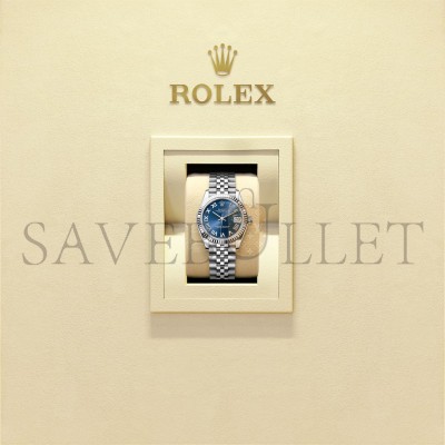 ROLEX DATEJUST 31 OYSTER, 31 MM, OYSTERSTEEL AND WHITE GOLD WATCH 278274