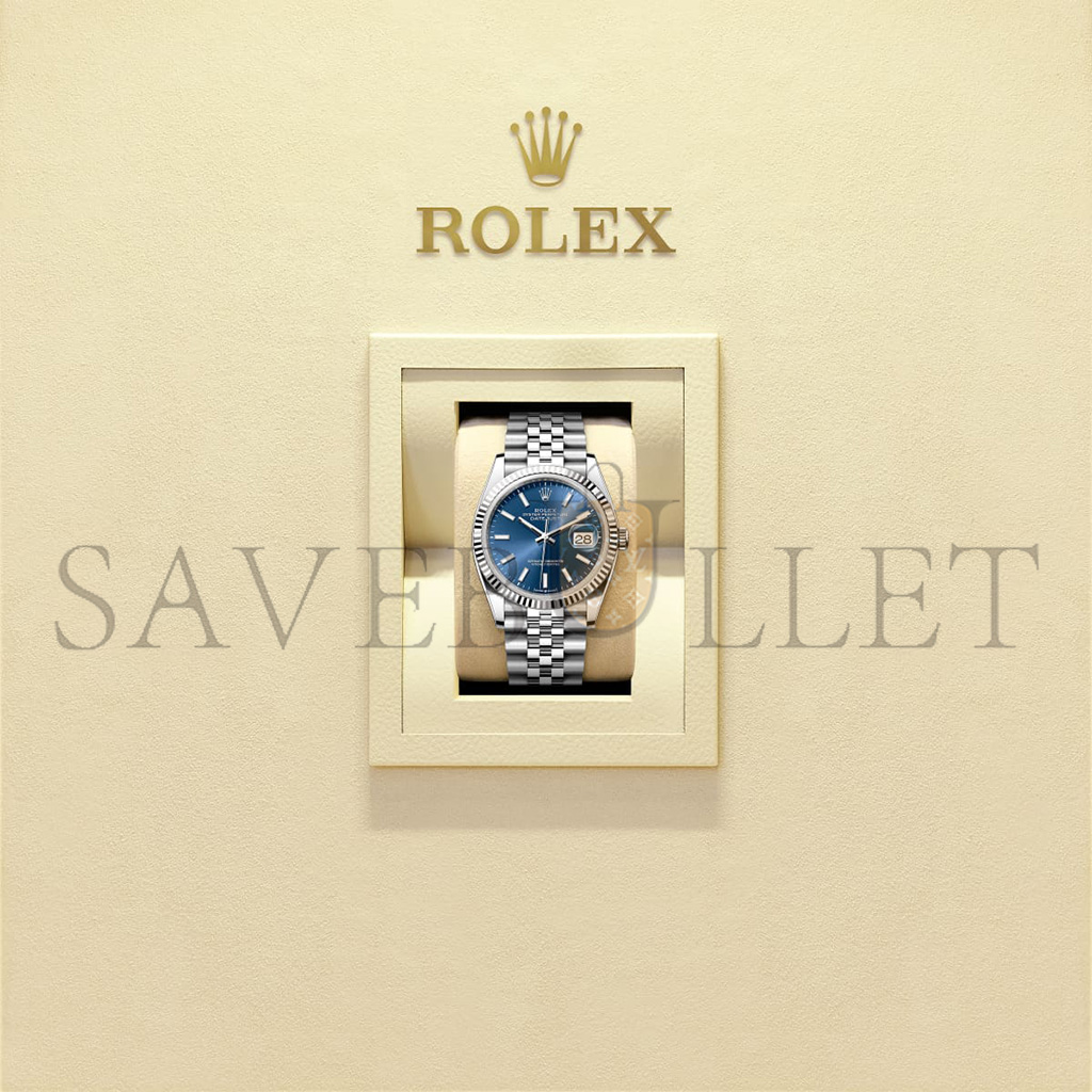 ROLEX DATEJUST 36 OYSTER, 36 MM, OYSTERSTEEL AND WHITE GOLD WATCH 126234-0017 ROLEX DATEJUST 36 OYSTER, 36 MM, OYSTERSTEEL AND WHITE GOLD WATCH 126234-0017