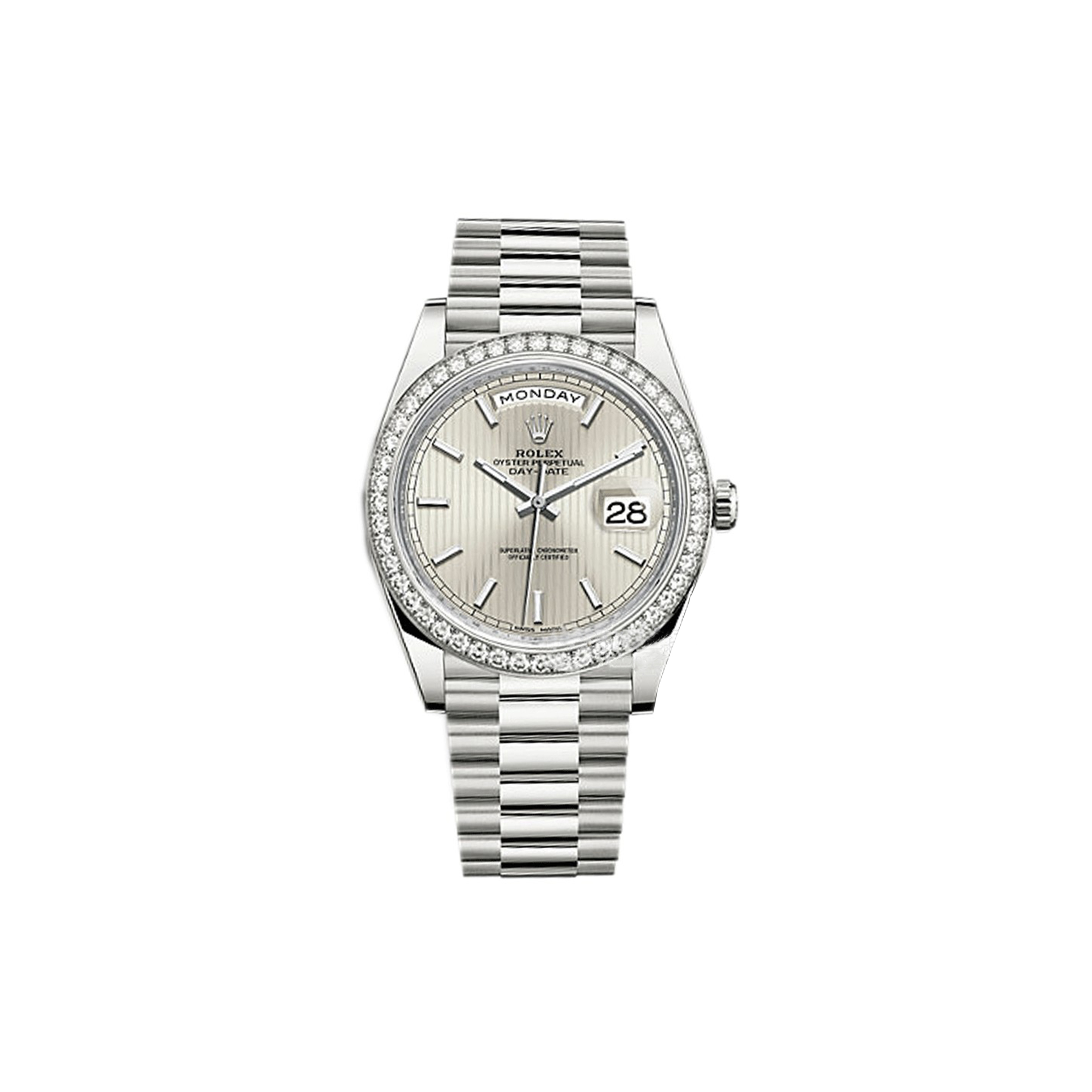 ROLEX DAY-DATE DIAMOND MECHANICAL WATCH 228349-0007