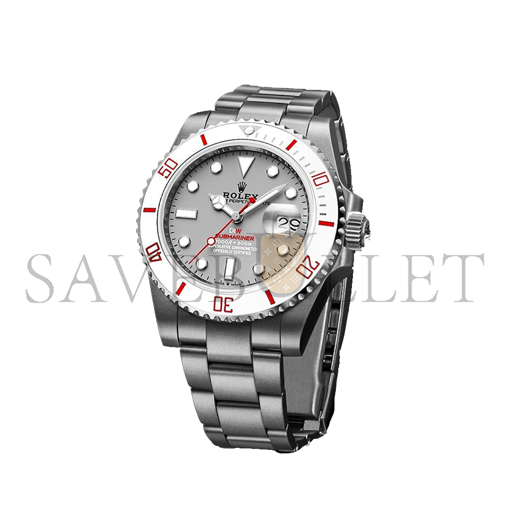 ROLEX SUBMARINER DIW PARAKEET GREY DIAL WATCH 116610LN