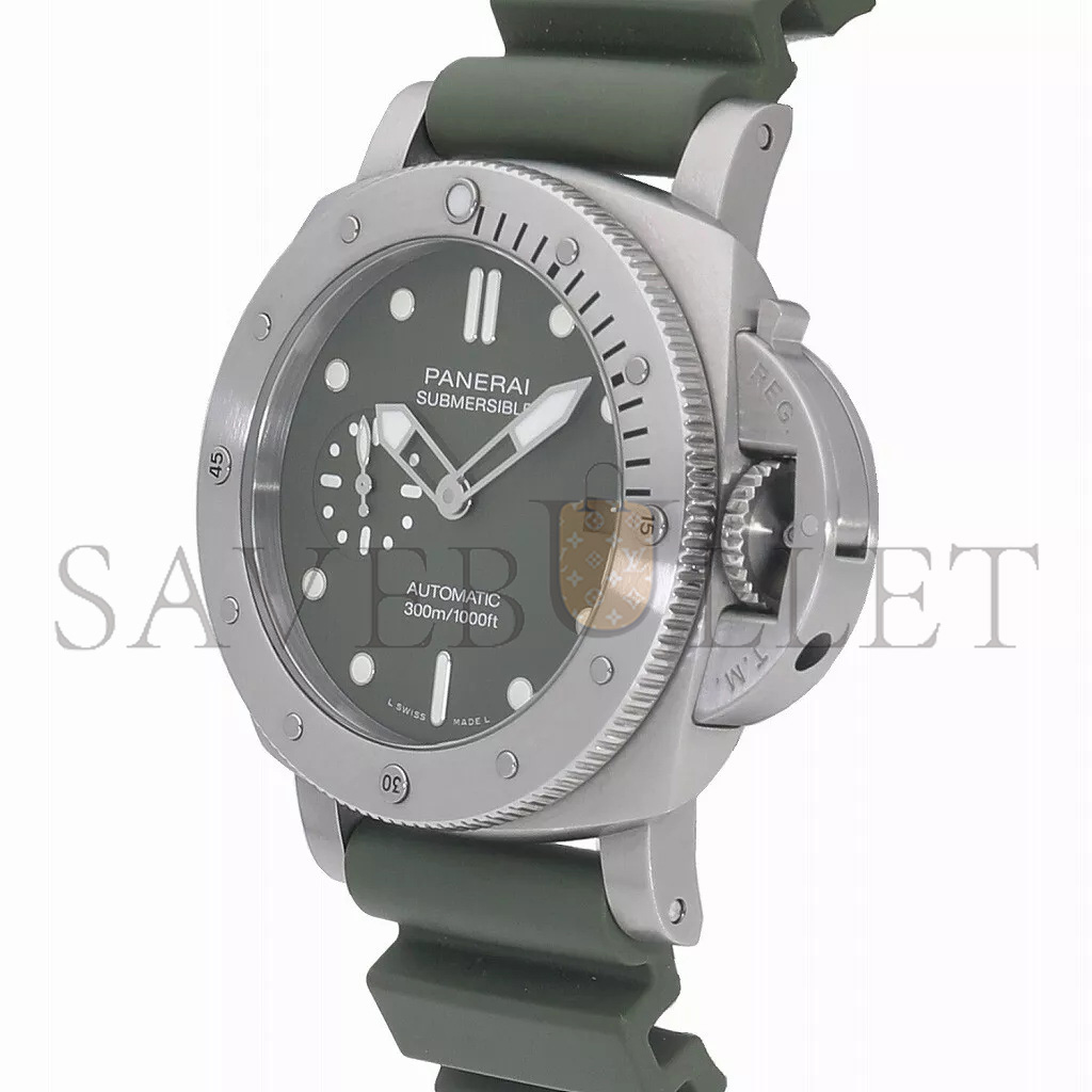 PANERAI LUMINOR SUBMERSIBLE GREEN DIAL WATCH PAM01055