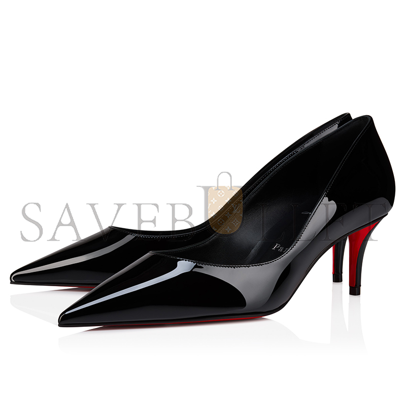 CHRISTIAN LOUBOUTIN MISS Z 60 MM PUMPS-PATENT CALF LEATHER-BLACK-WOMEN 1250938B439