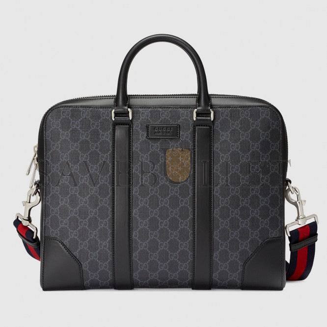 GUCCI GG BLACK BRIEFCASE 474135  (36*28*7cm)