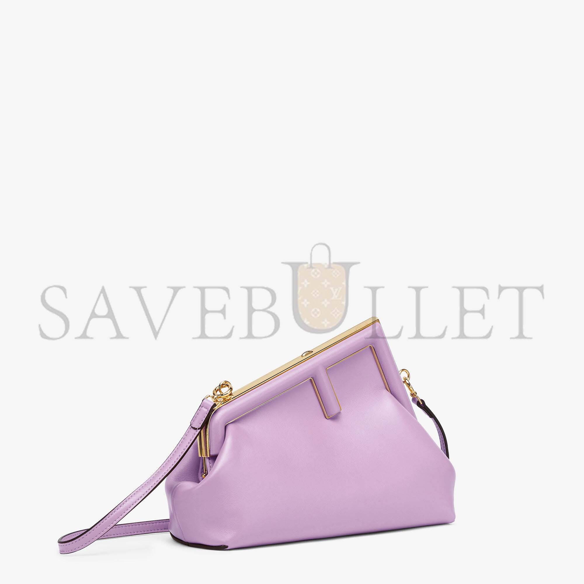 FENDI FIRST SMALL - LILAC LEATHER BAG 8BP129ABVEF1JCO (26*18*9.5cm)