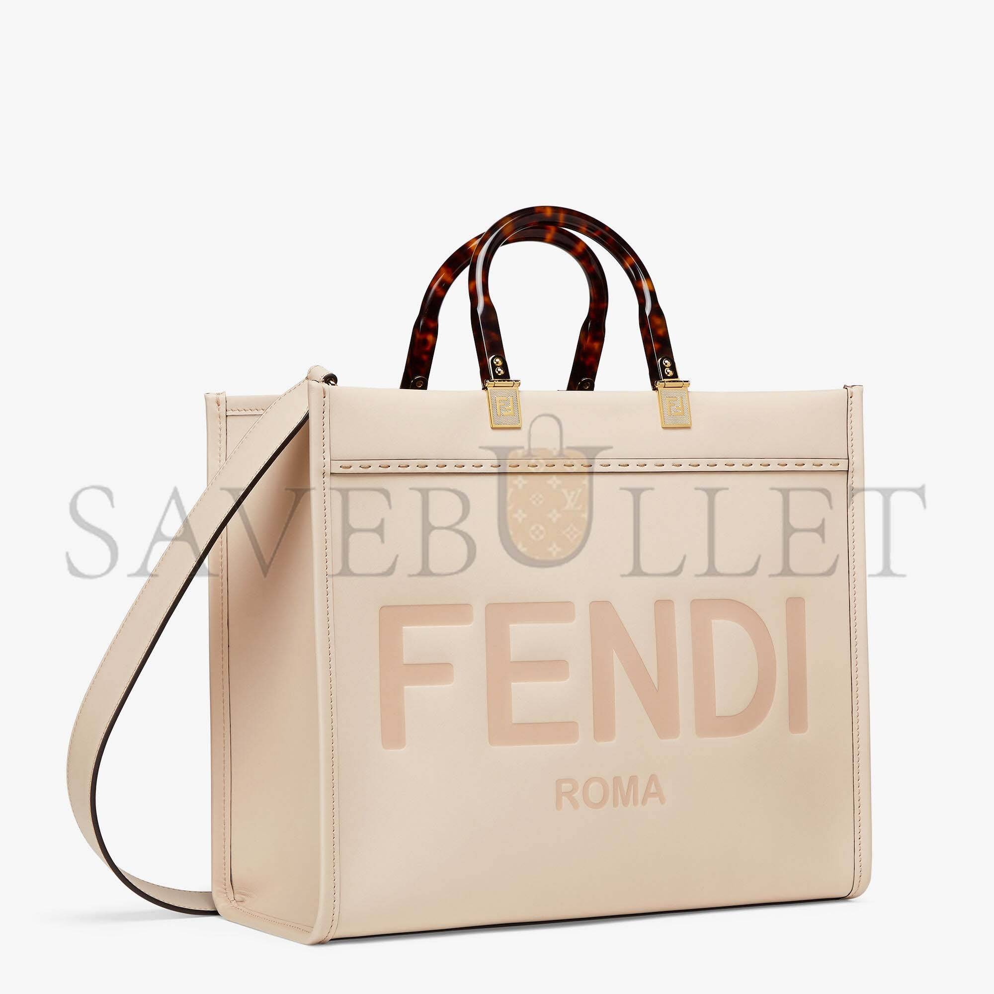 FENDI SUNSHINE MEDIUM - PINK LEATHER SHOPPER 8BH386ABVLF1BA9 (35*31*17cm)