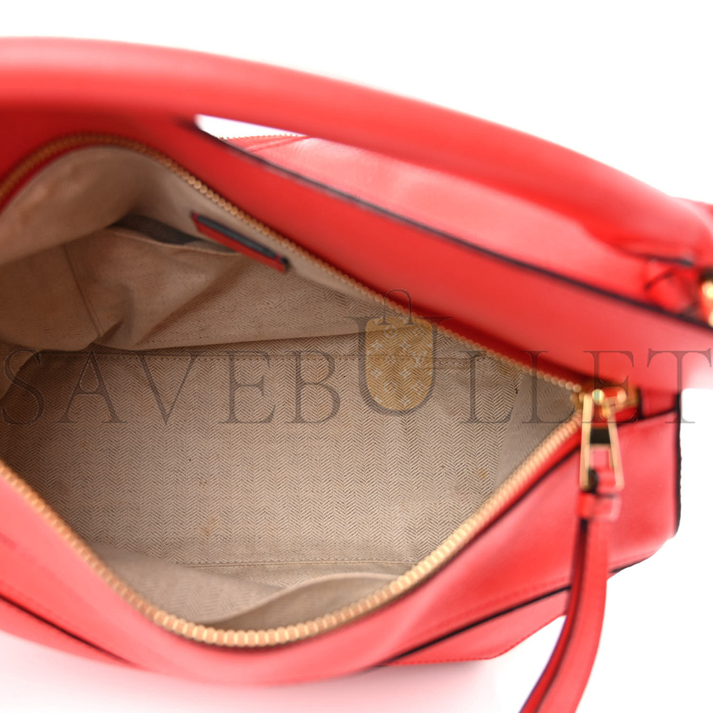 LOEWE CALFSKIN MEDIUM PUZZLE BAG SCARLET (29*19.5*14cm)