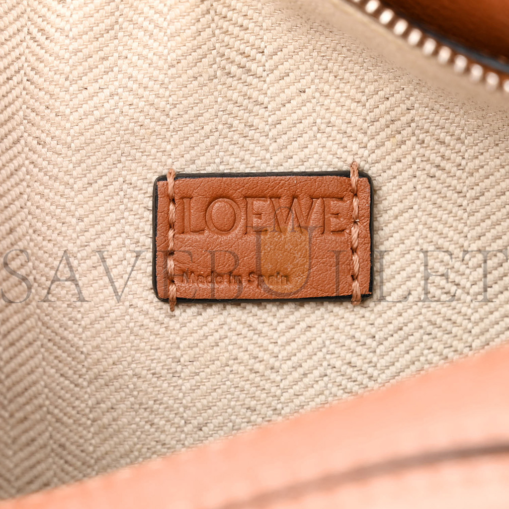 LOEWE CALFSKIN MINI PUZZLE BAG TAN (18*12.5*8cm)