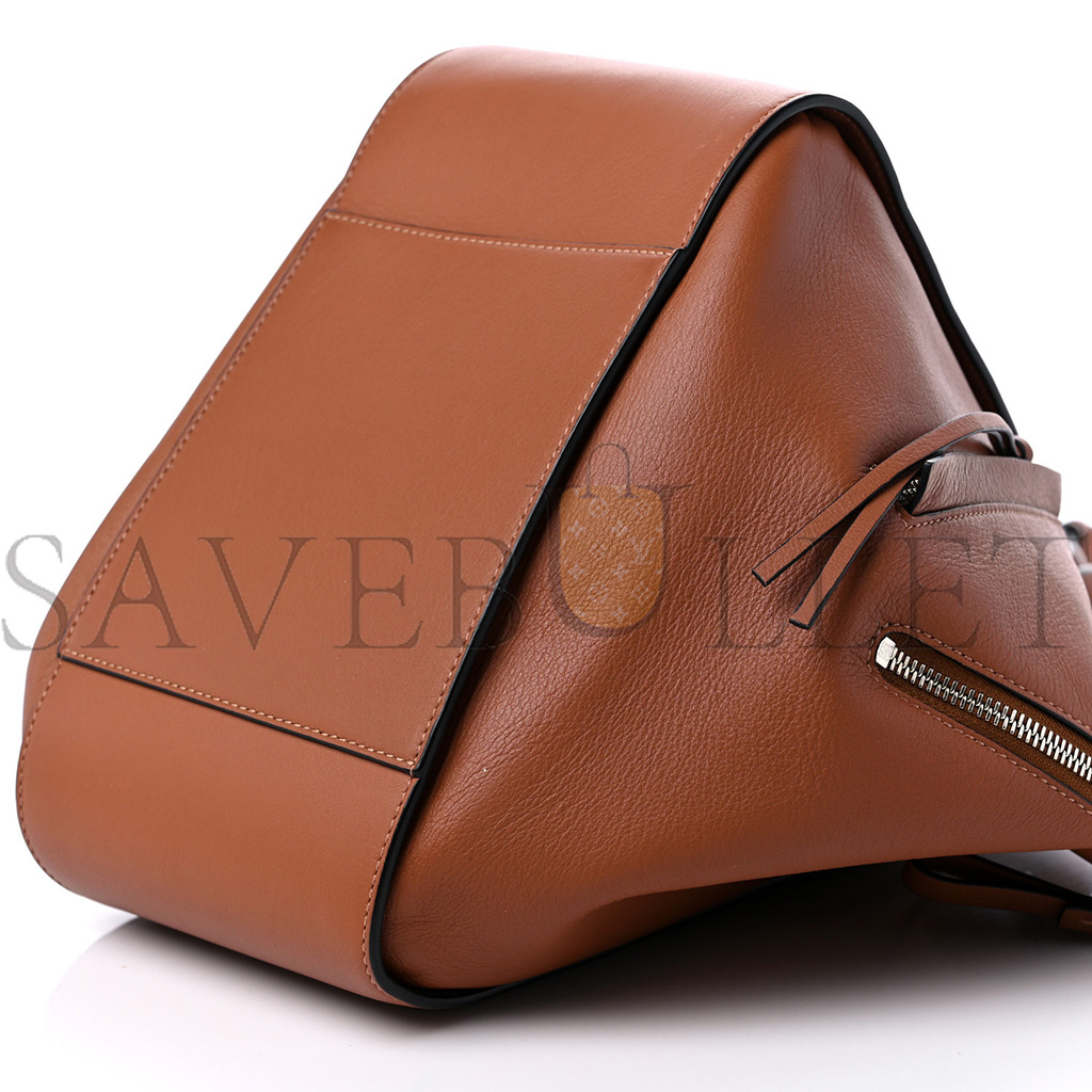 LOEWE CALFSKIN SMALL HAMMOCK SHOULDER BAG TAN (29*24*13cm)