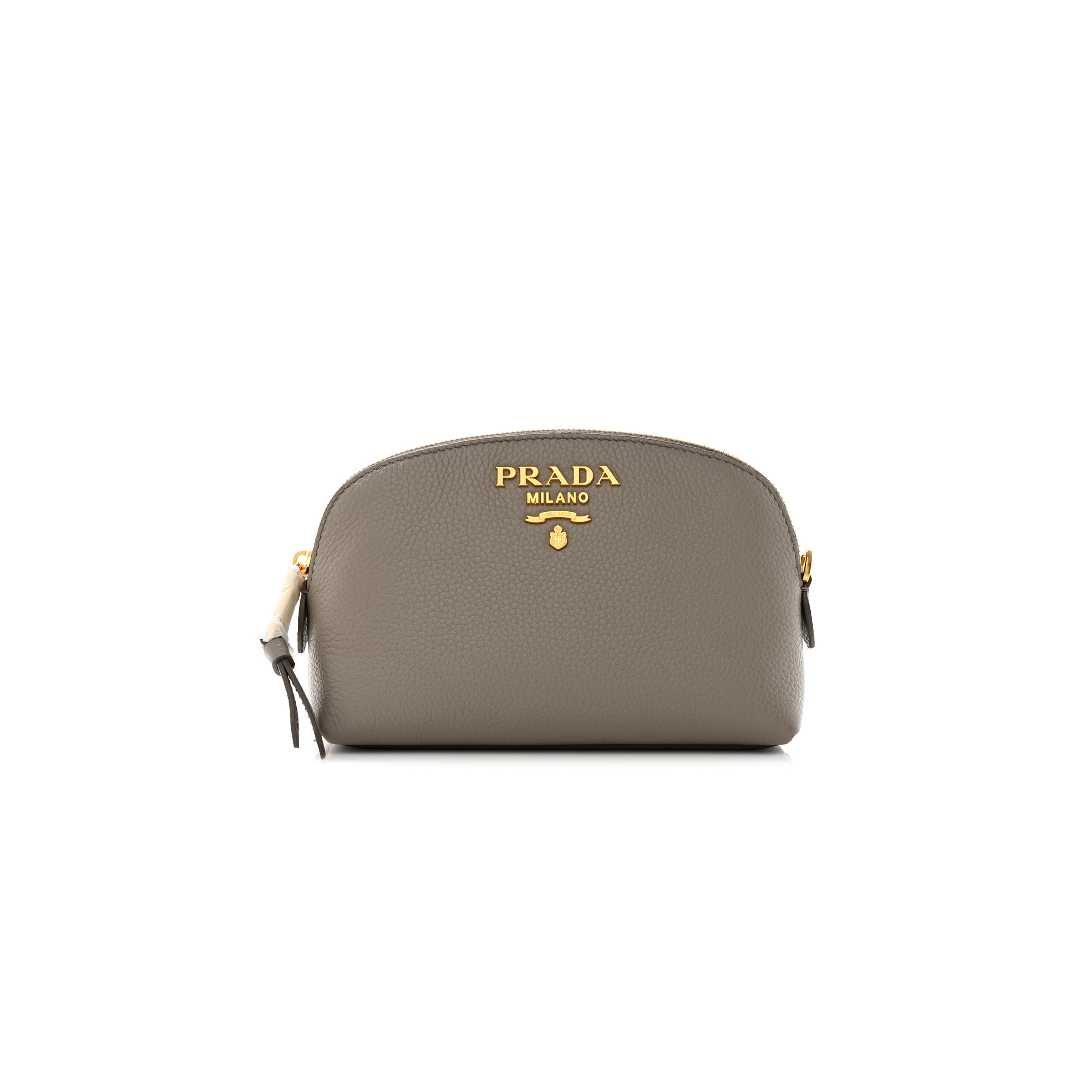 PRADA VITELLO DAINO COSMETIC POUCH ARGILLA (17*11*7cm)