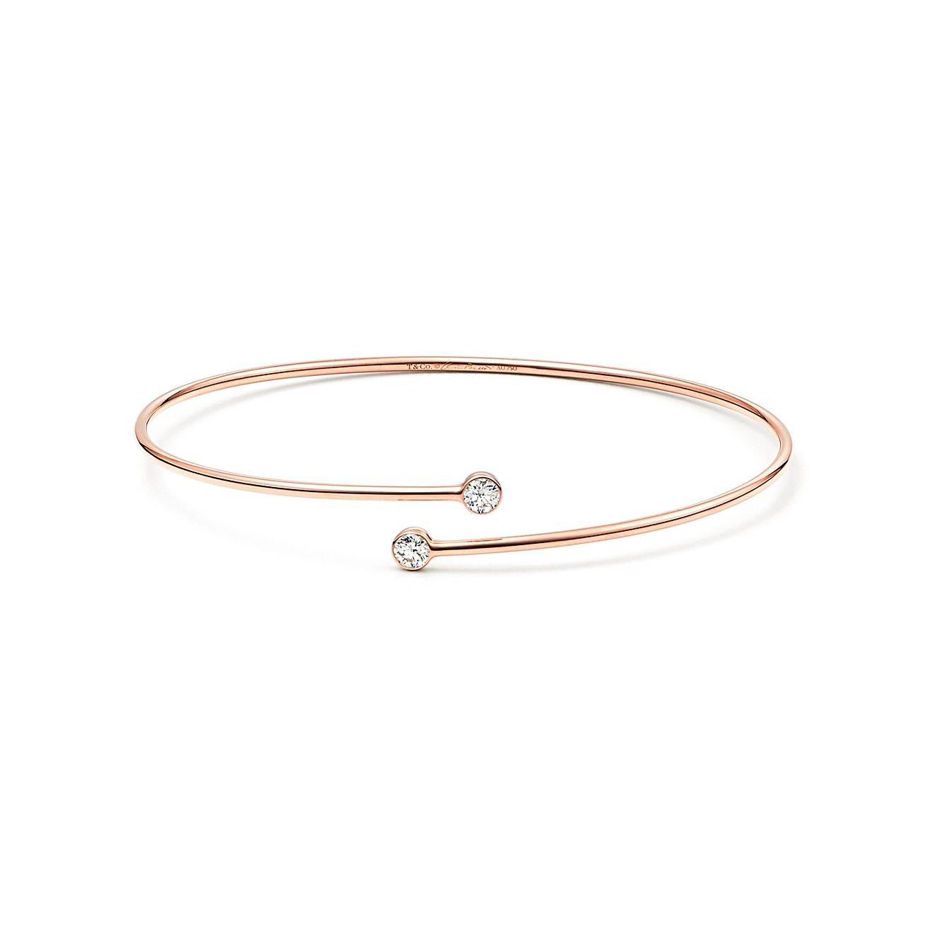 TIFFANY ELSA PERETTI® DIAMOND HOOP SINGLE-ROW BANGLE