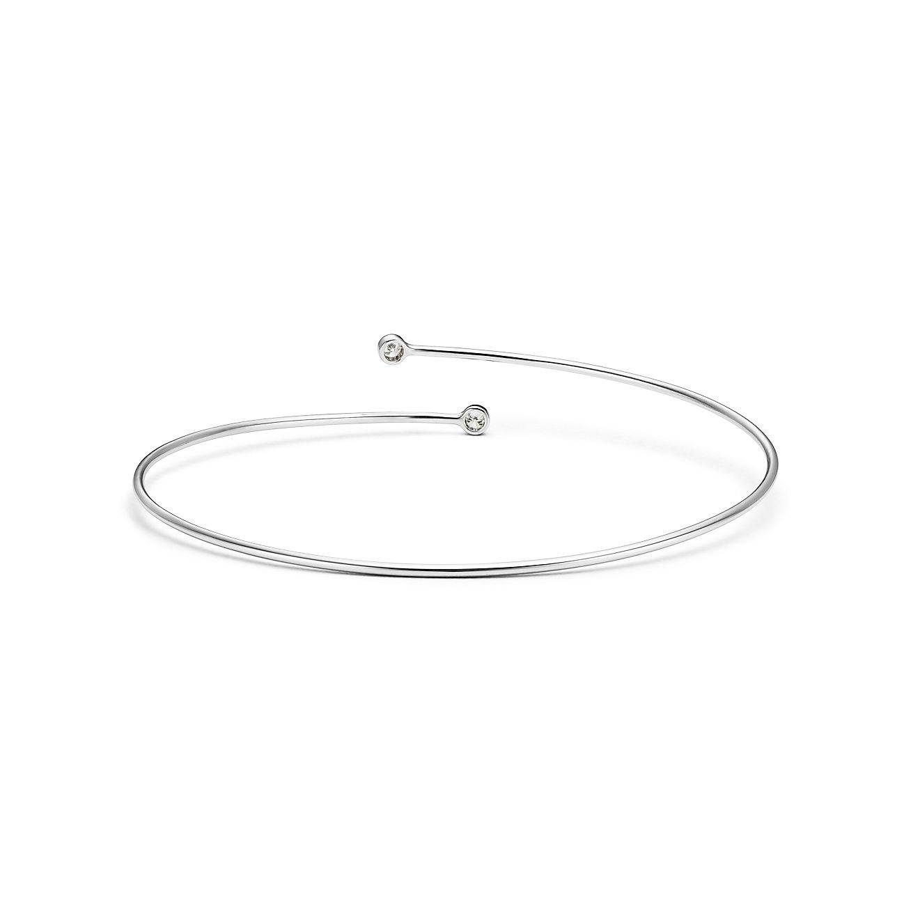 TIFFANY ELSA PERETTI® DIAMOND HOOP SINGLE-ROW BANGLE