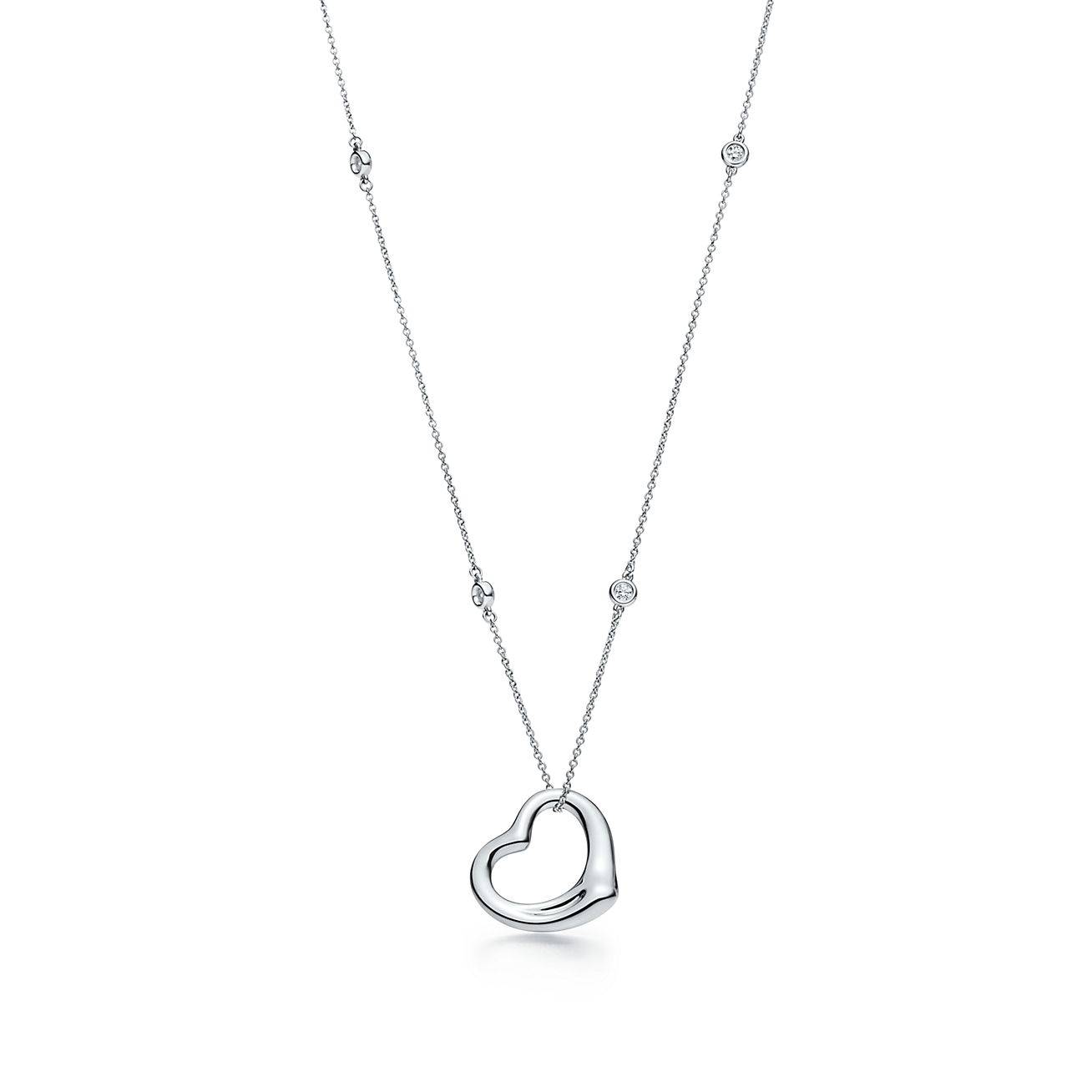 TIFFANY  ELSA PERETTI® DIAMONDS BY THE YARD® OPEN HEART PENDANT