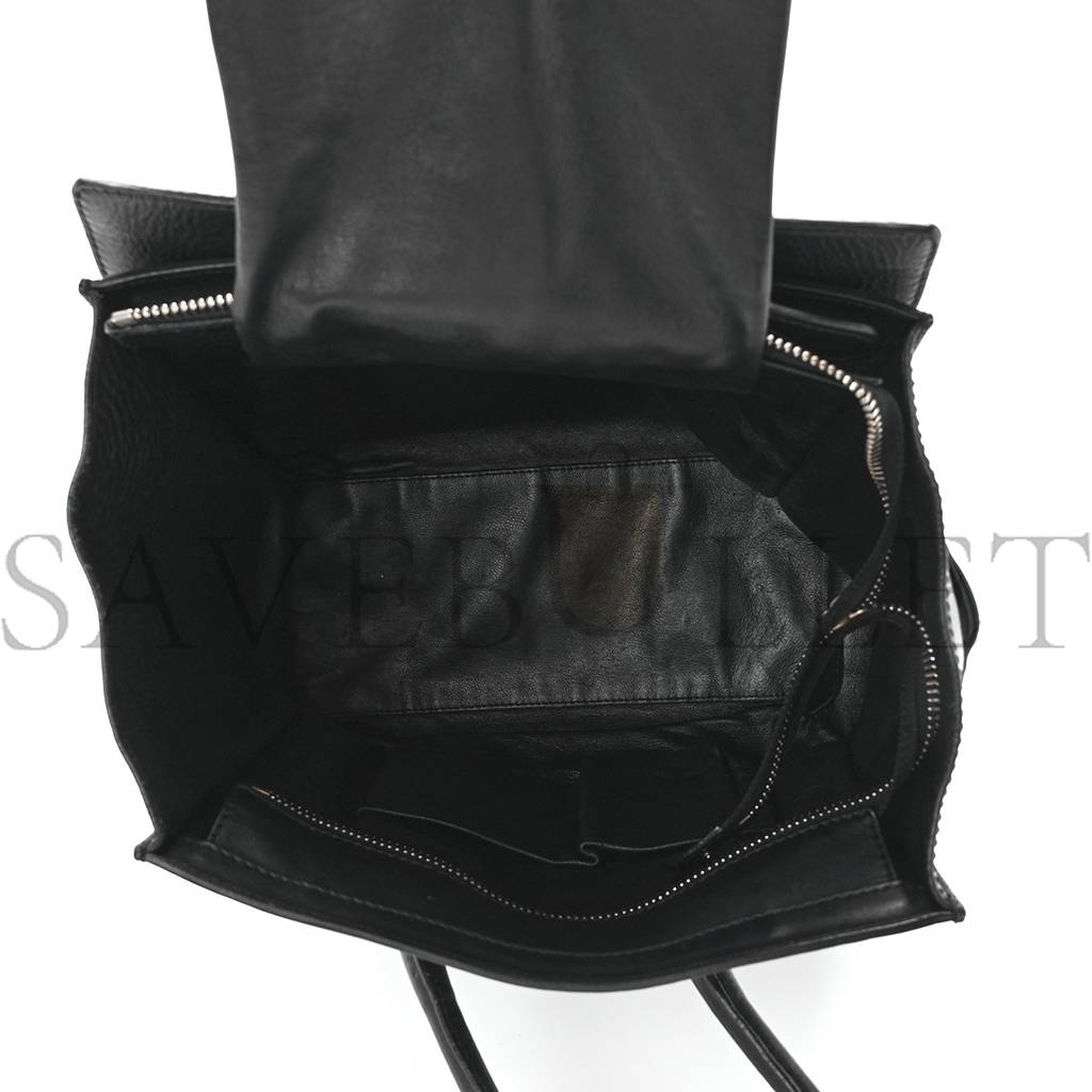 CELINE SMOOTH CALFSKIN MICRO LUGGAGE BLACK (26*26*14cm)